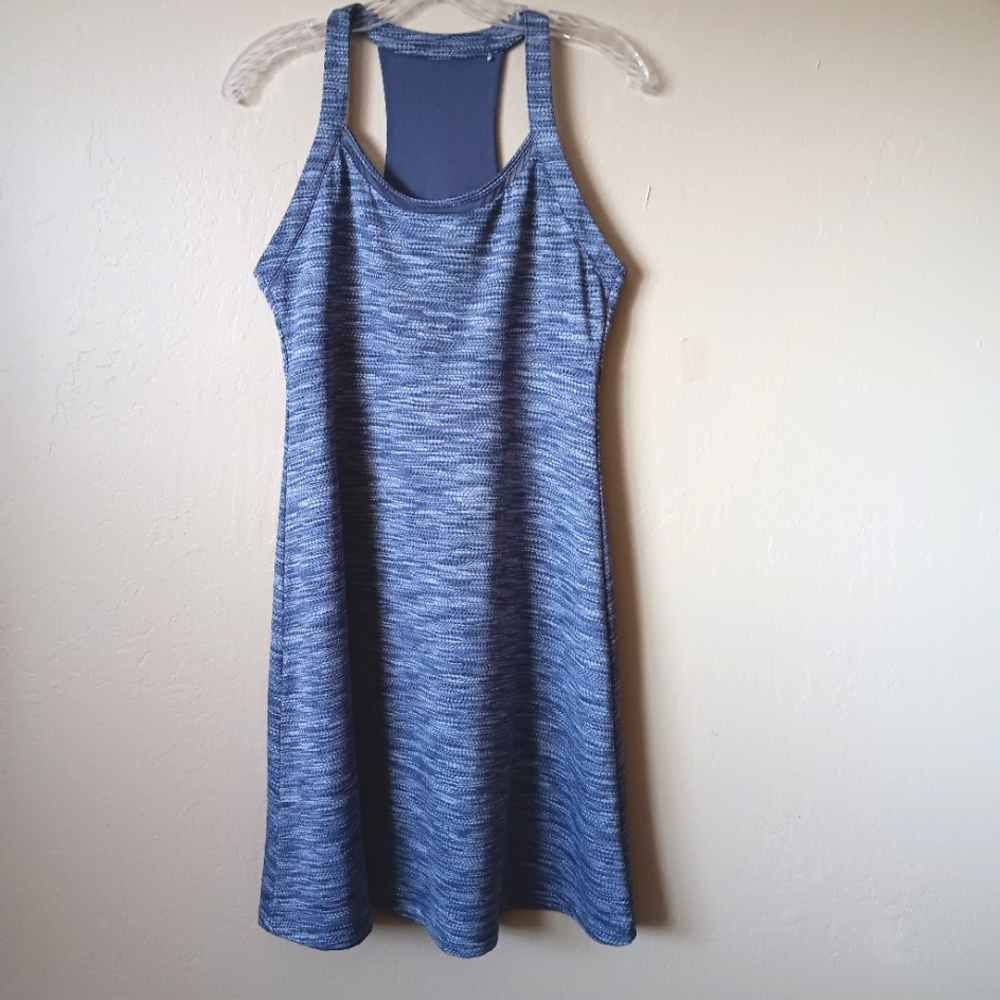 MPG mondetta performance gear Dress medium size. Athletic Racer back. Blue